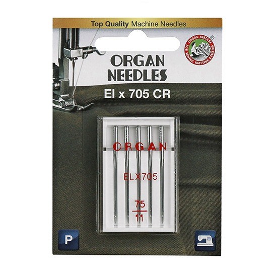 Иглы для БШМ ORGAN BL ELx705 CR №75 (уп 5шт)0