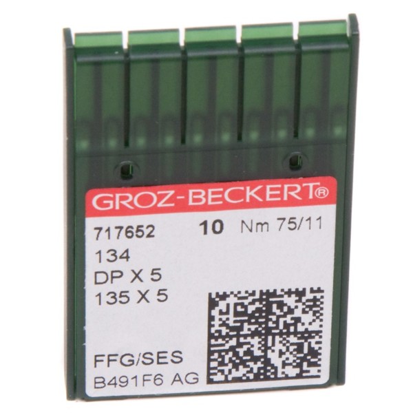 Иглы GROZ-BECKERT DPx5 №75 SES (уп.10шт.)0