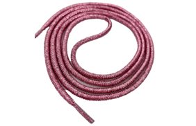 шнур круглый 5мм цв розовый люрекс (110см) купить по цене 55.6 руб для домашнего шитья - в интернет-магазине Веллтекс | Уфа

