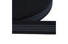 резинка тканая с латексом 3*4 цв черный 025мм (уп 25м) ekoflex купить по 42.4 для тактического снаряжения в Уфе 