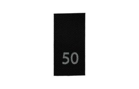 р050пч 50 - размерник - черный (уп.200 шт) купить по цене 120 руб - в интернет-магазине Веллтекс | Уфа
