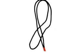 шнур круглый оранжевый наконечник 130см черный 1шт. купить по цене 32.44 руб для домашнего шитья - в интернет-магазине Веллтекс | Уфа

